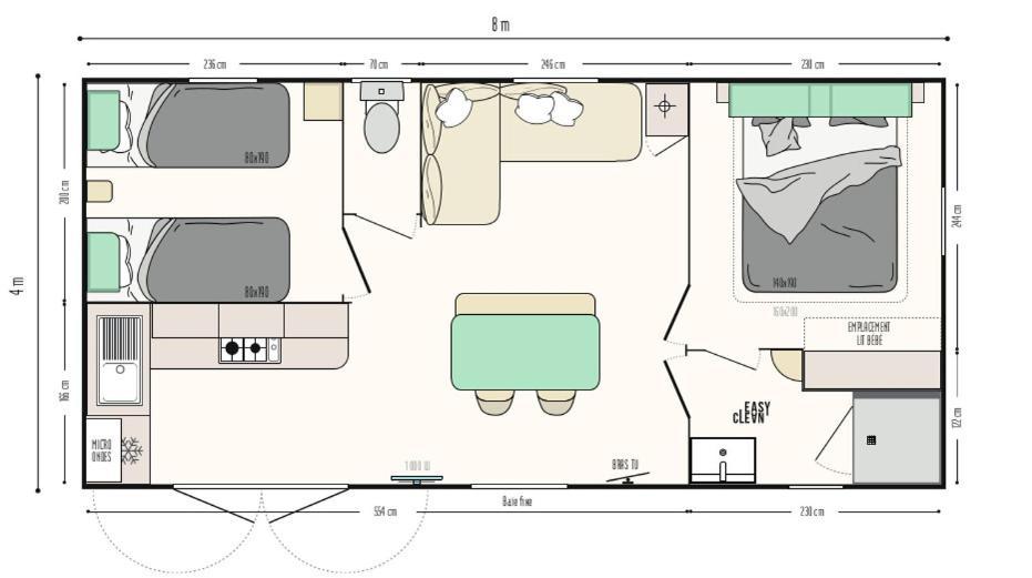 Camping Oaki Mesnard-la-Barotière Rom bilde